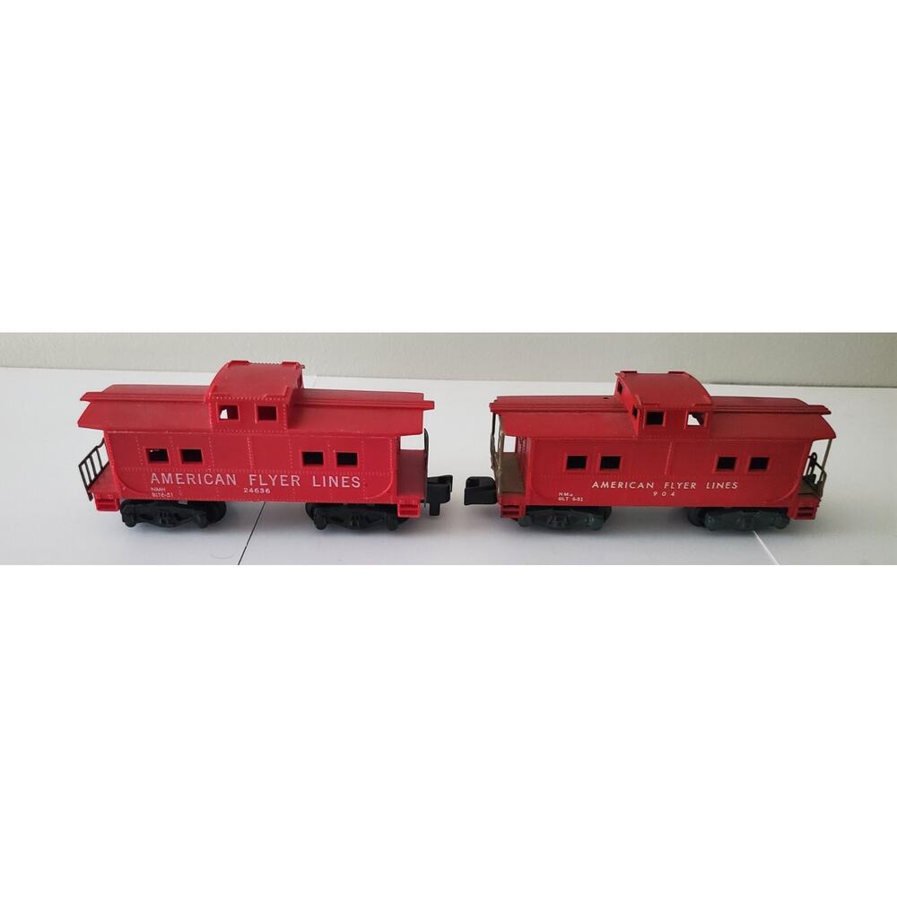 American Flyer Cabooses 904 and 24636 Lot